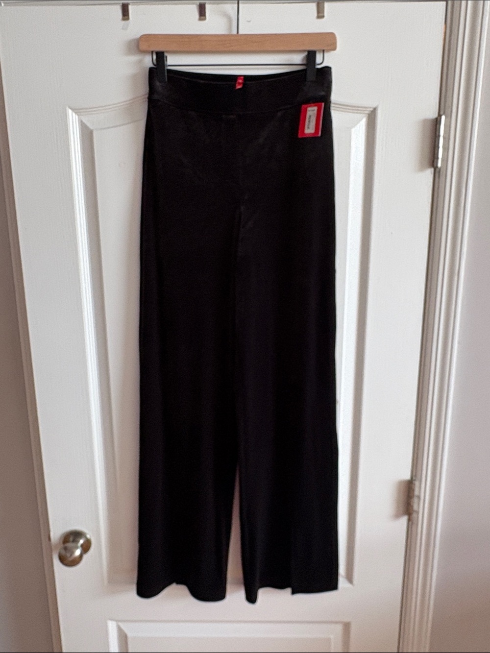 SPANX Black Wide-Leg High-Rise Pants